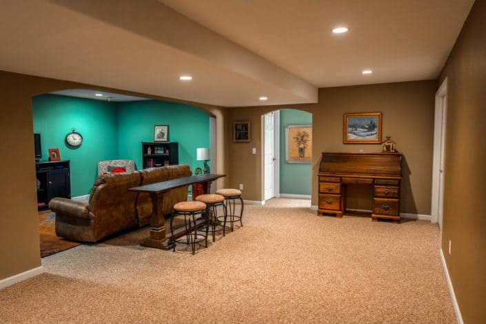 Newly finished basement