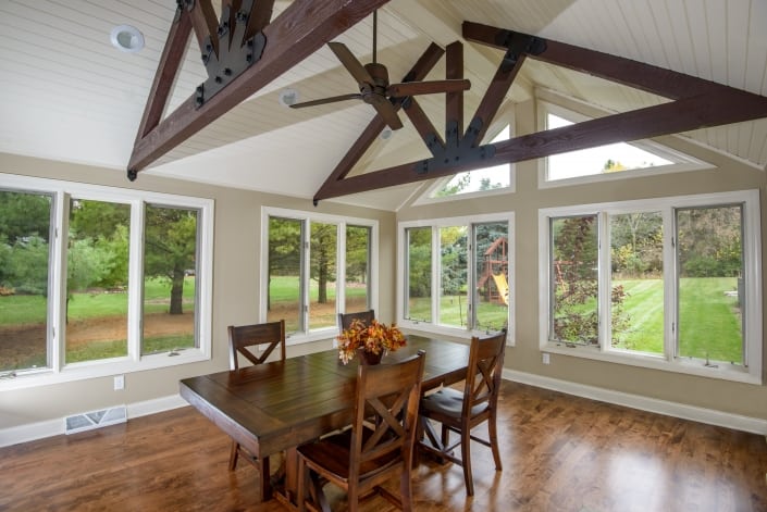 Sunroom addition in Brookfield