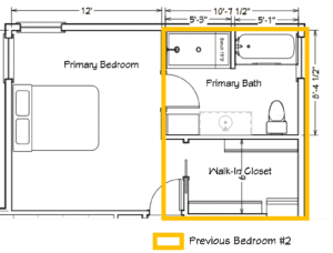 Convert Spare Bedroom into Bath/WIC