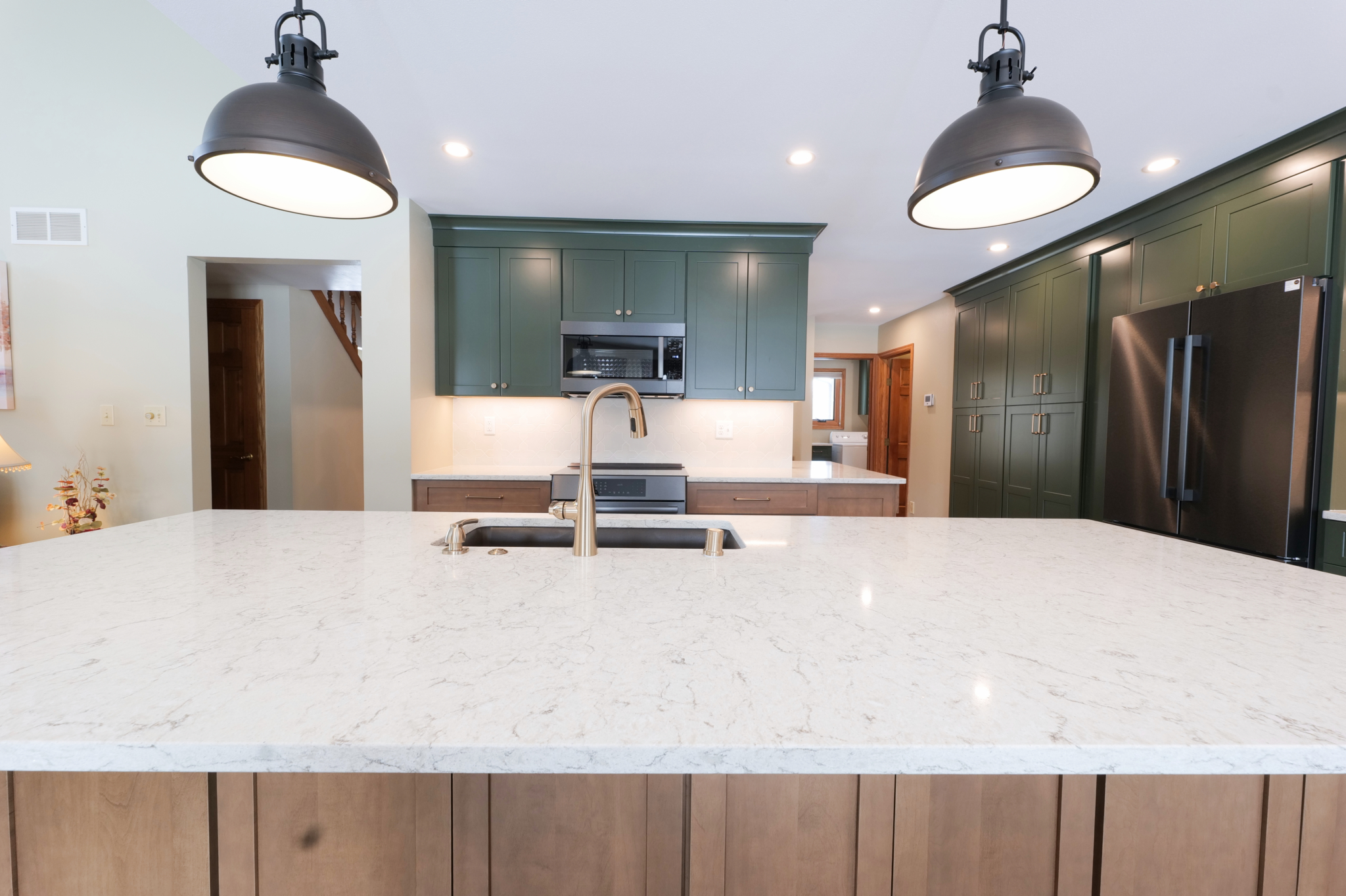 Clean, Modern Feel With Cohesive Finishes Throughout The Home. Kitchen Remodel in New Berlin, WI by GMH CONSTRUCTION project photo 3